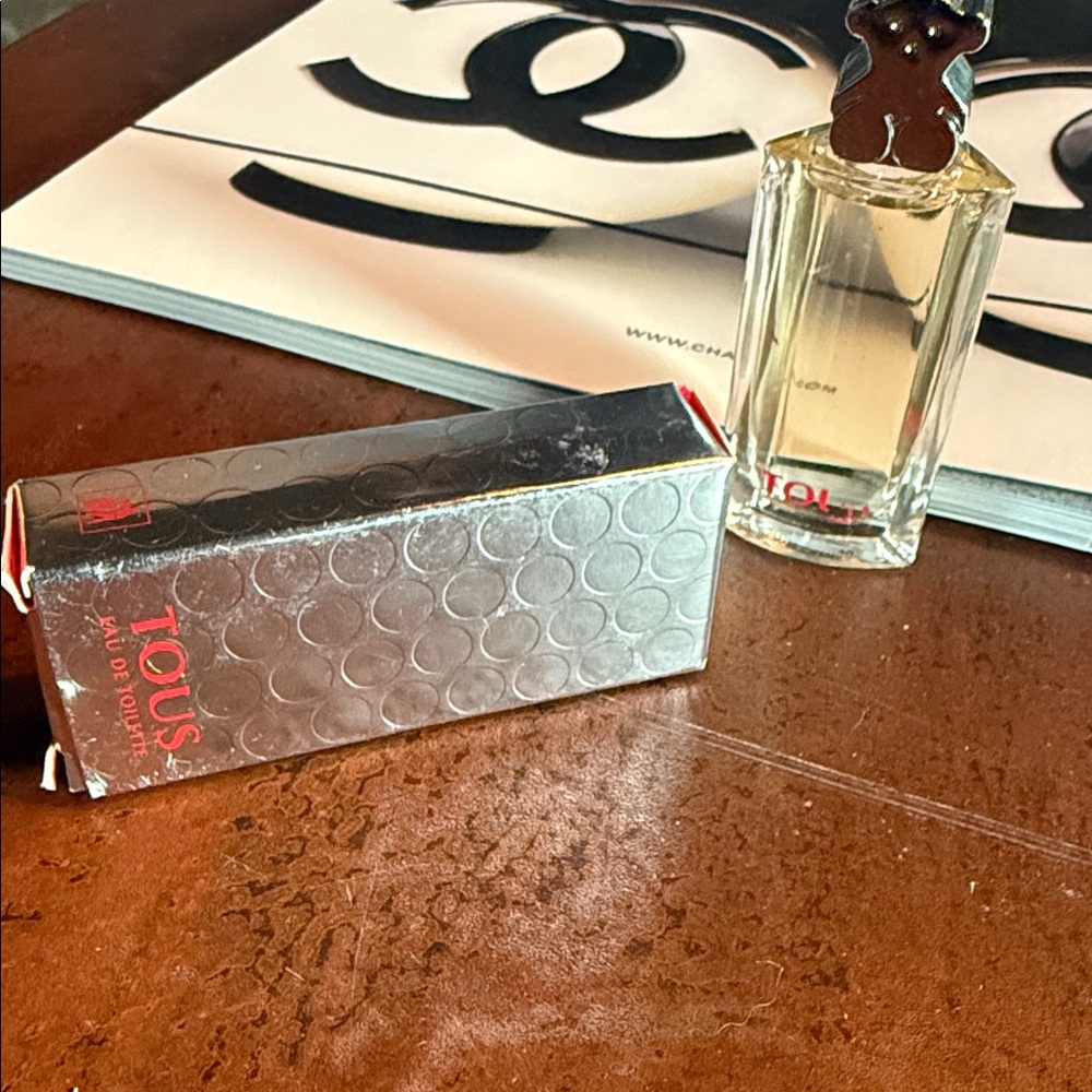 TOUS Eau de Toilette in Clear Glass with Silver Box